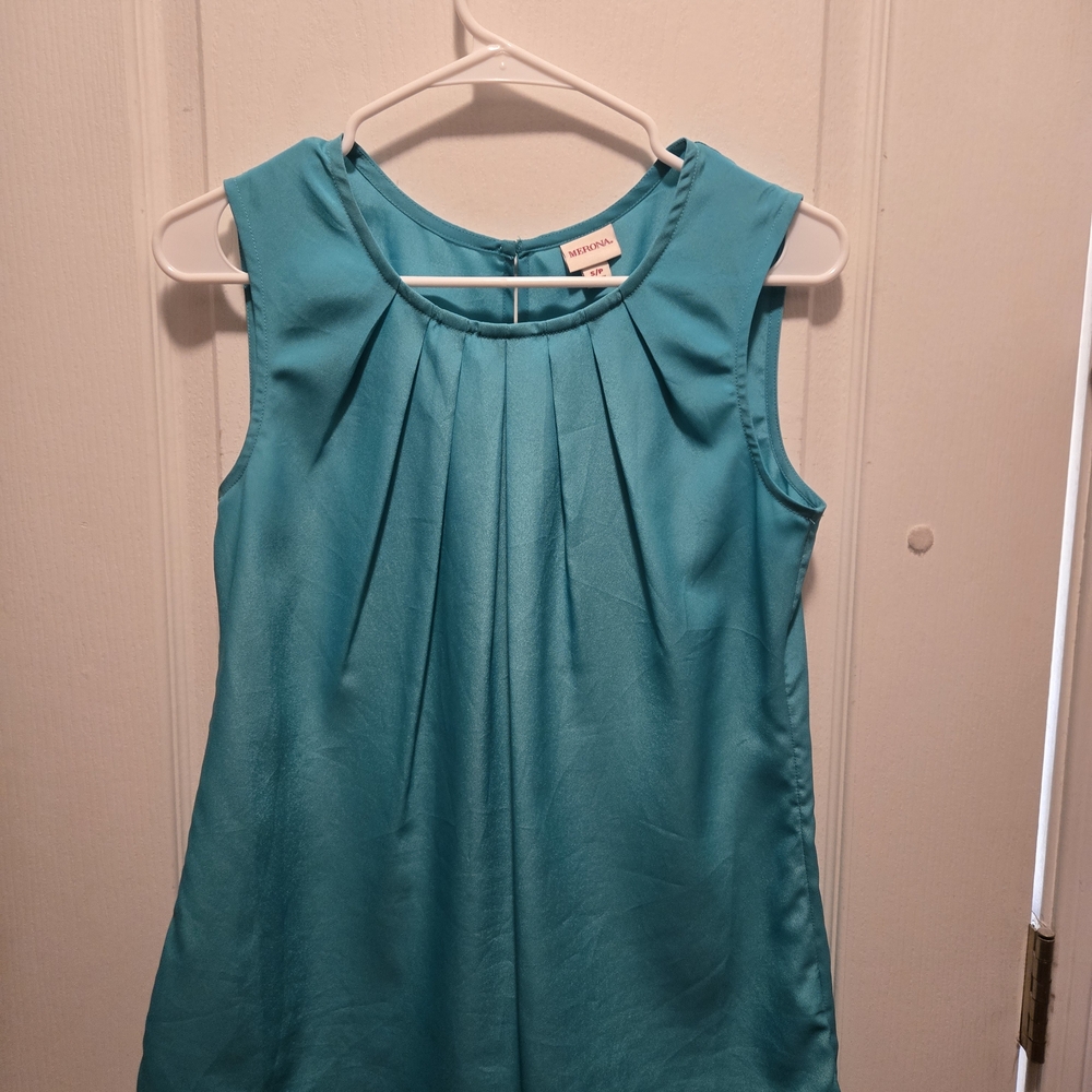 Merona Teal Sleeveless Top